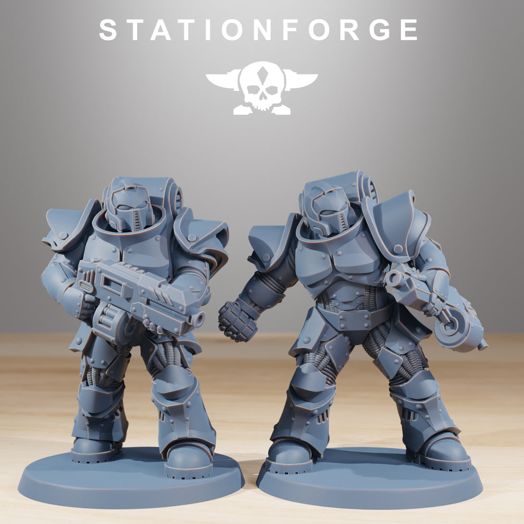 Socratis Legion Infantry miniatures with rifle and grenade poses for sci-fi tabletop wargaming.