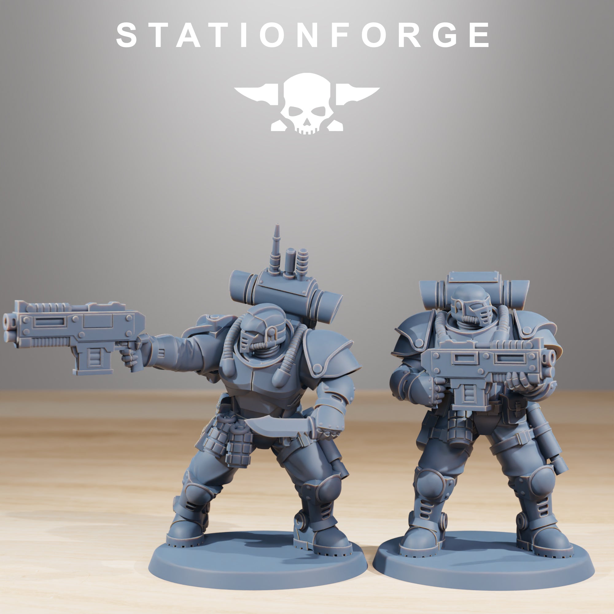 Socratis Light Infantry miniature with rifle and knife detail for sci-fi tabletop wargaming.