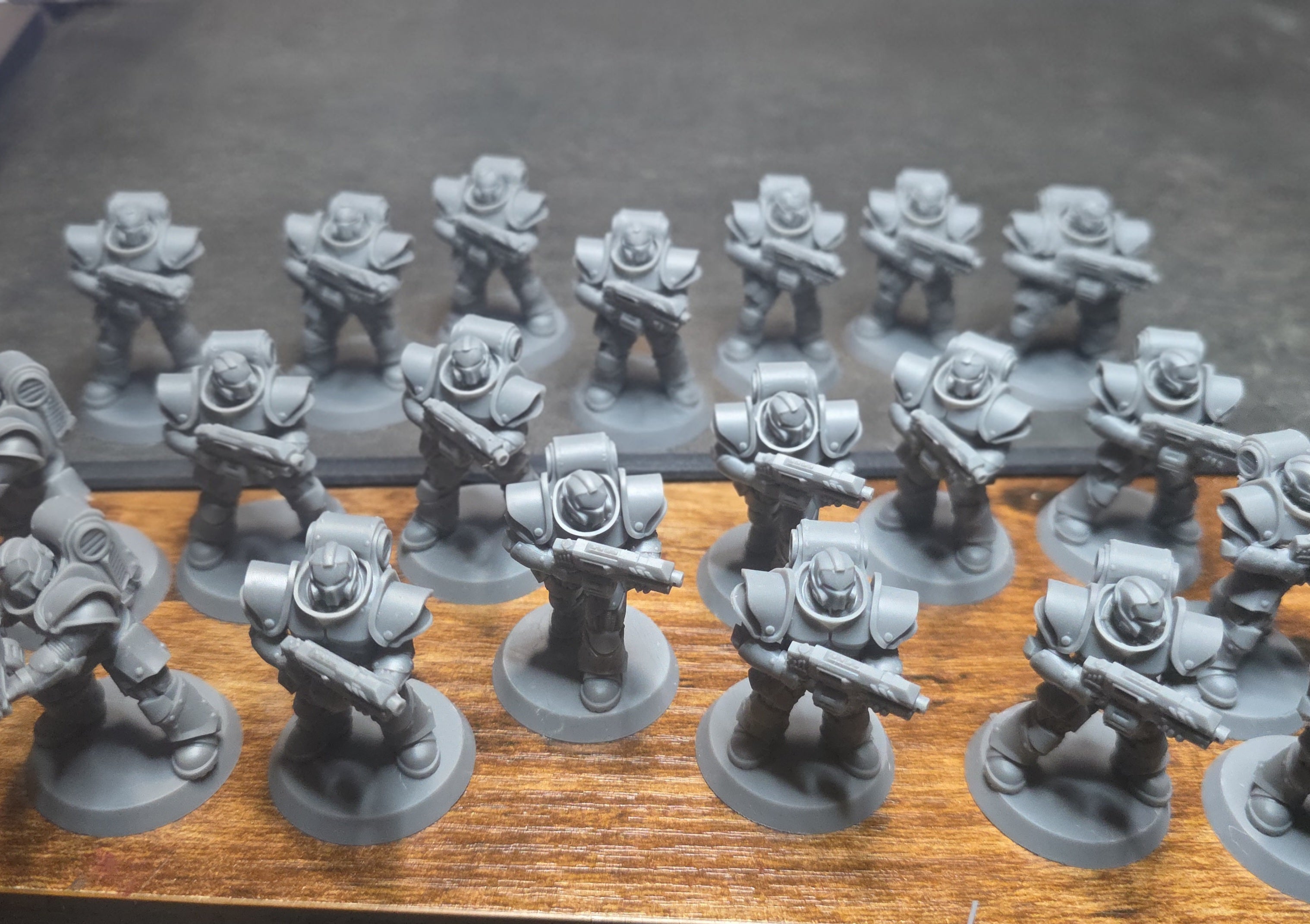 Socratis Riflemen created through Station Forge modular bits, preassembled by CeeForge