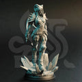 Orlena Supreme Master of Poisoned Talons tiefling assassin miniature by DM Stash, resin printed fantasy RPG poison rogue NPC.