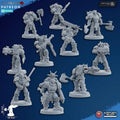High-quality 3d prints of Traitor Melee Militum. 32mm resin miniature squad by Ghamak