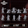 Voidmonks of Delak preassembled monopose squad of ten resin miniatures