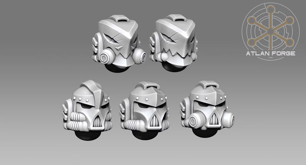 Five interchangeable helmet designs for Wai Toa Roroa Giants