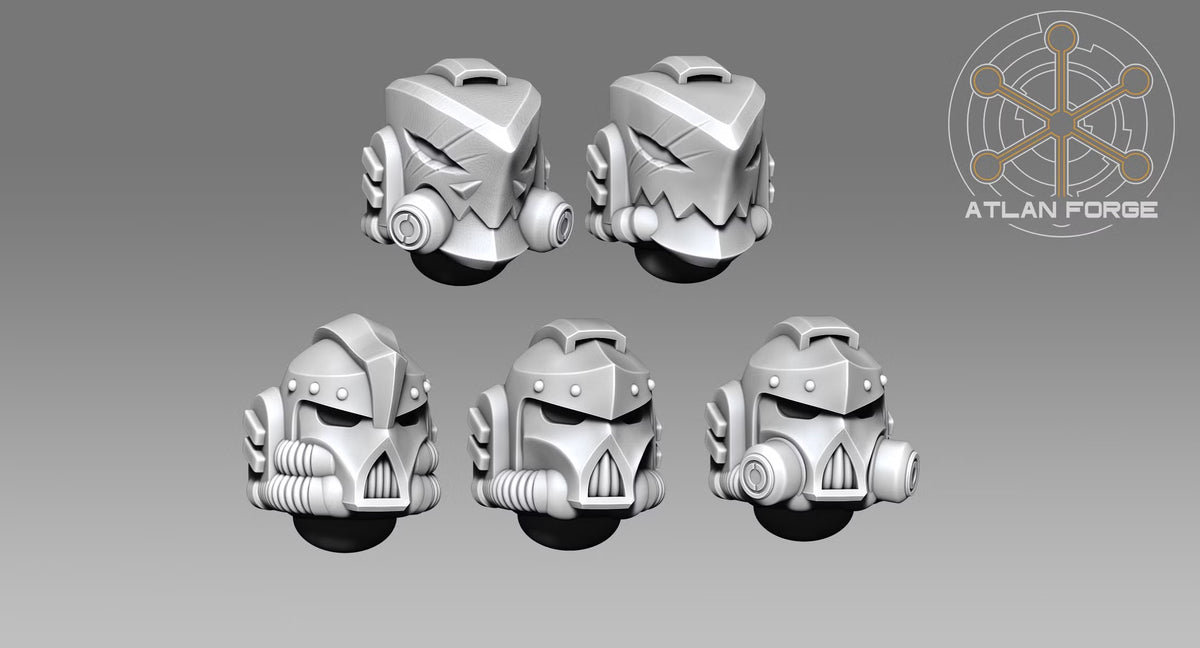 Five interchangeable helmet designs for Wai Toa Roroa Giants