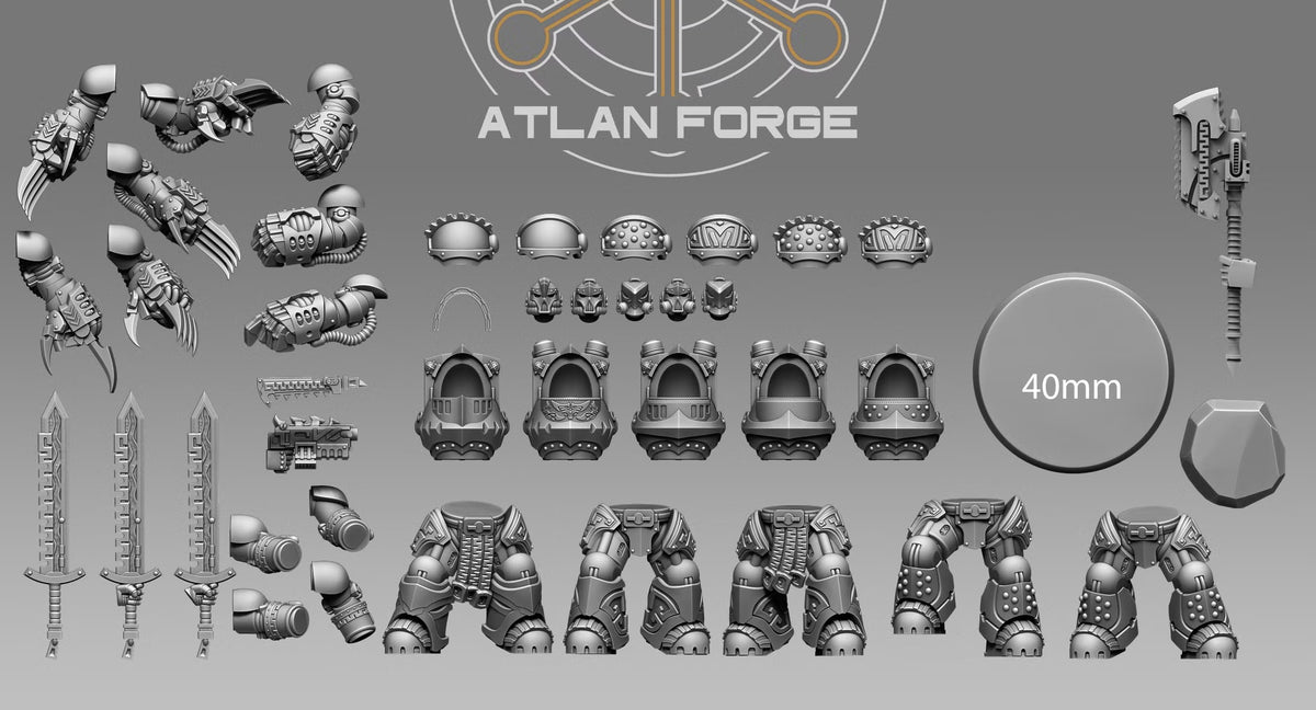 Wai Toa Roroa Giants modular armor, helmets, legs, arms, and weapon options
