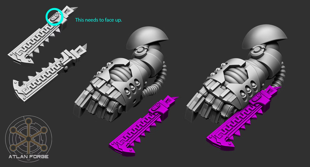 Modular swords, claws, fists, and ranged weapons for Wai Toa Roroa Giants
