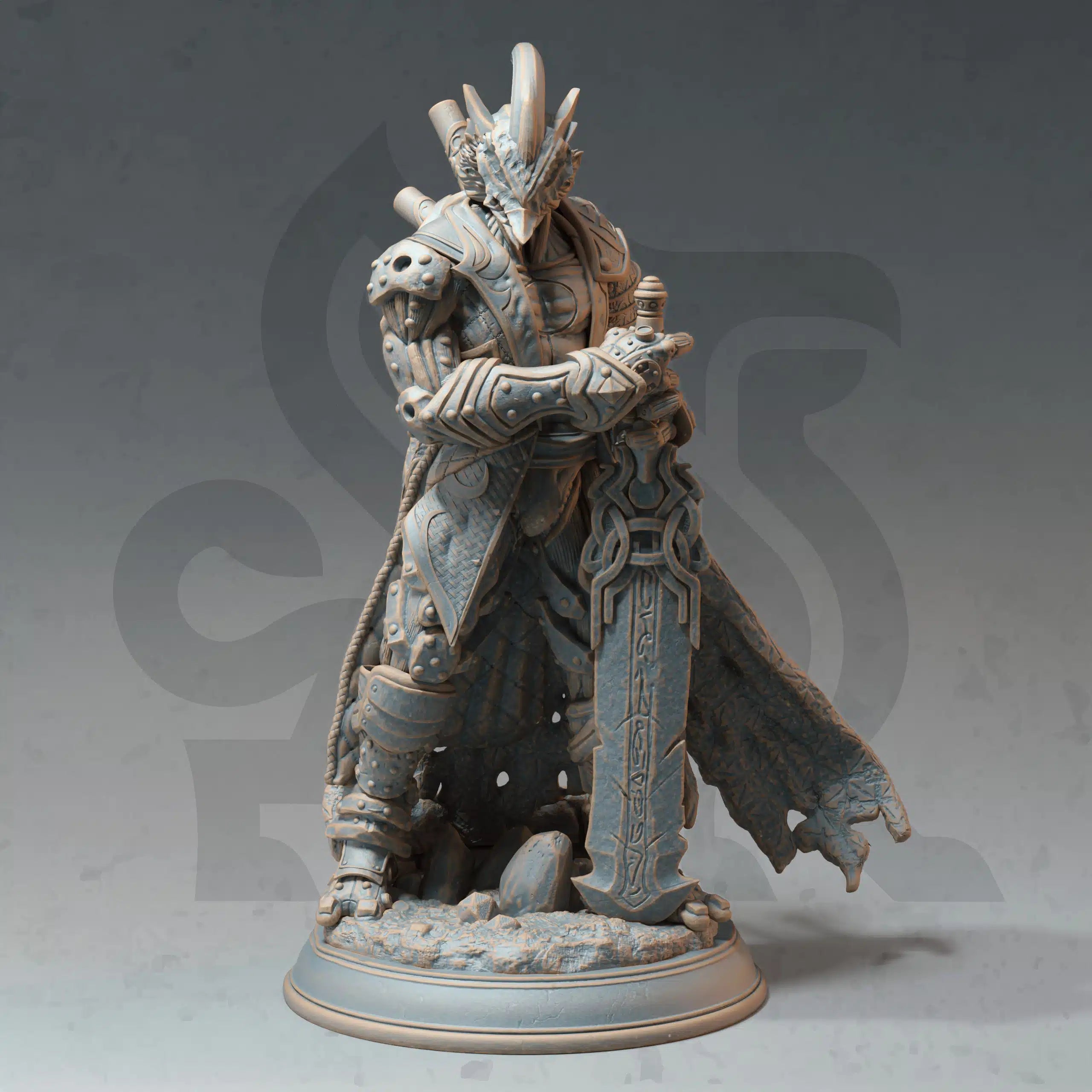Wreathe Headmaster’s Assistant automaton fighter miniature by DM Stash, resin printed fantasy tabletop RPG construct NPC.