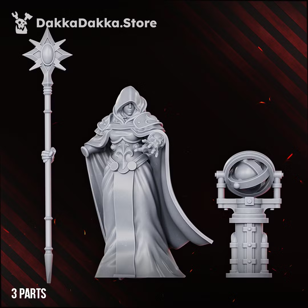 Three-part resin kit components for Guide Master