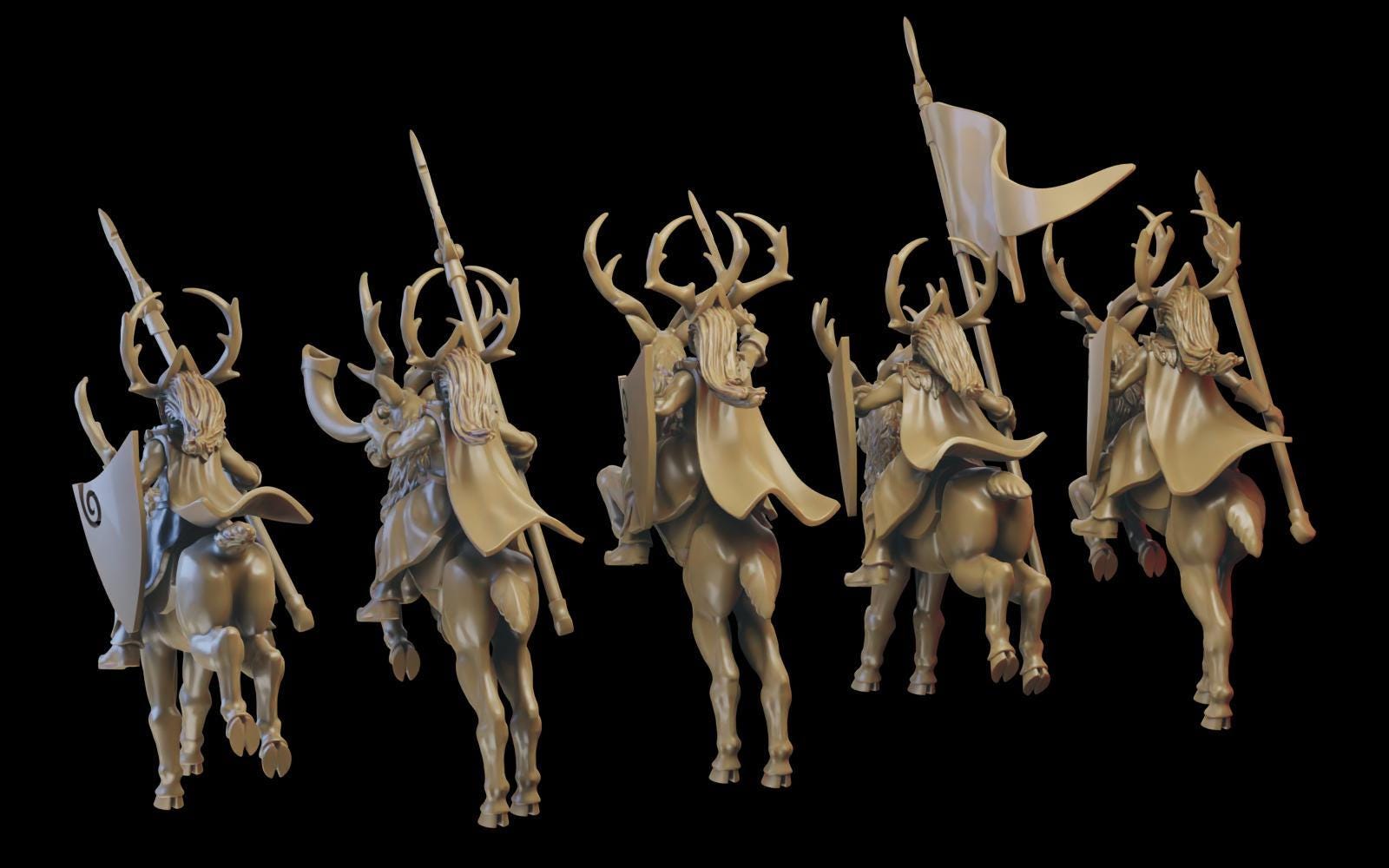 Deer Cavalry (Male) - Sylvan Elves - Ilhadiel