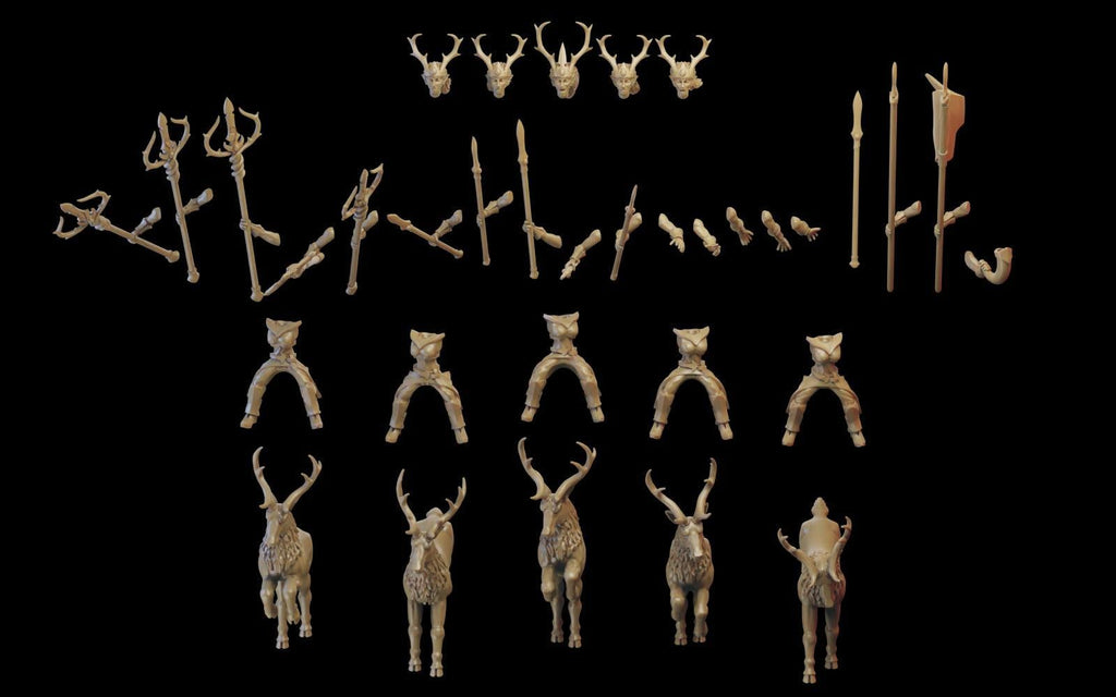 Deer Cavalry (Female) - Sylvan Elves - Ilhadiel