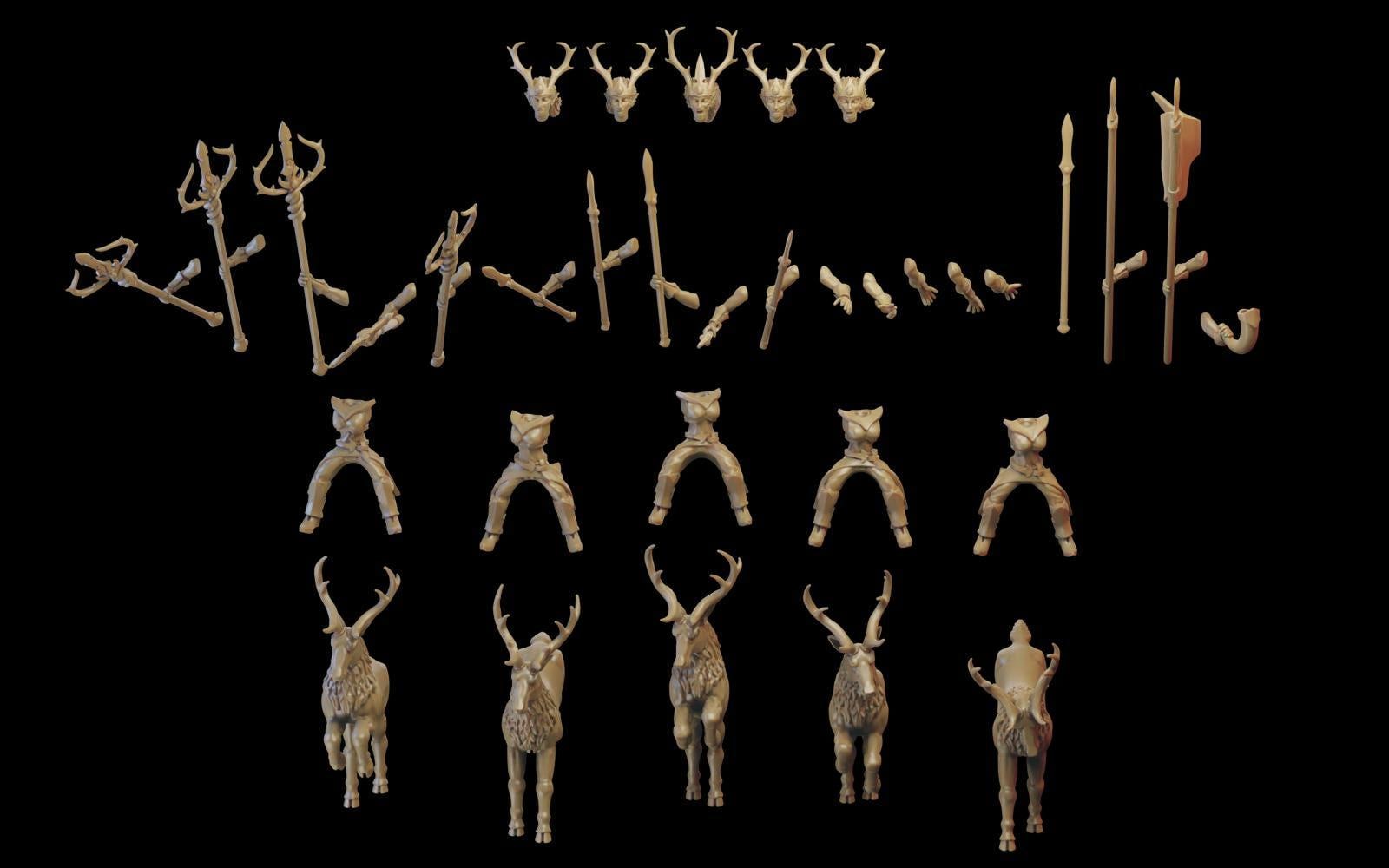 Deer Cavalry (Female) - Sylvan Elves - Ilhadiel