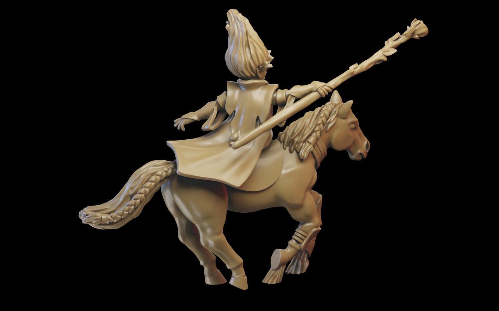 Mounted Mage - Sylvan Elves - Ilhadiel