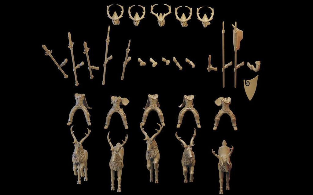 Deer Cavalry (Male) - Sylvan Elves - Ilhadiel