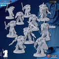 Vengeful Angels Veterans - Escuadra de 5 con peanas de 40mm - GHAMAK