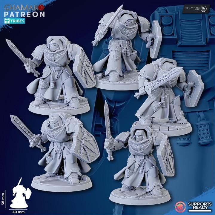 Crusaders of Death - 5 Man Squad - GHAMAK