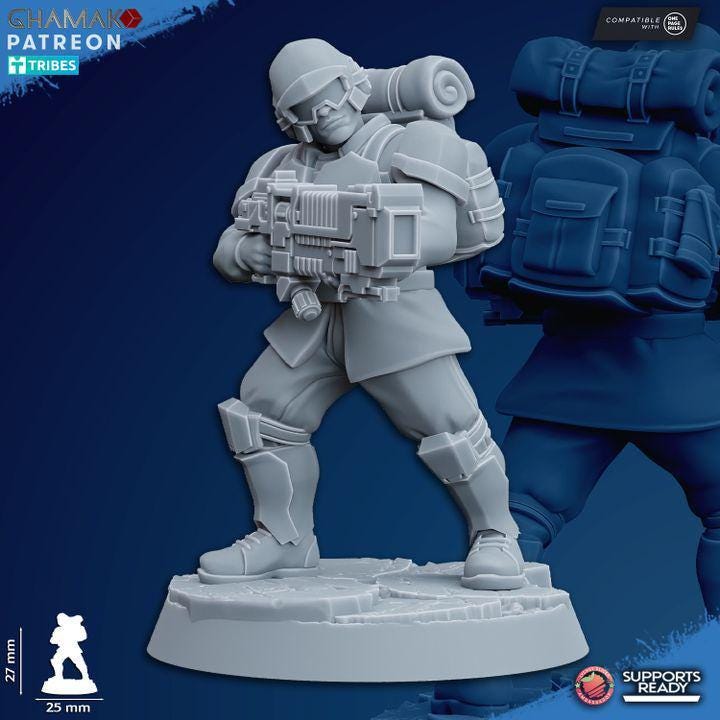 Tropas de Asalto Armas Especiales - Escuadra de 4 - GHAMAK
