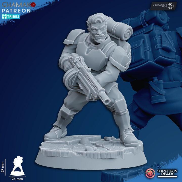 Tropas de Asalto Armas Especiales - Escuadra de 4 - GHAMAK