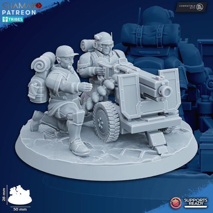 Freedom Guard Heavy Support Weapons - Full Set - Ghamak
