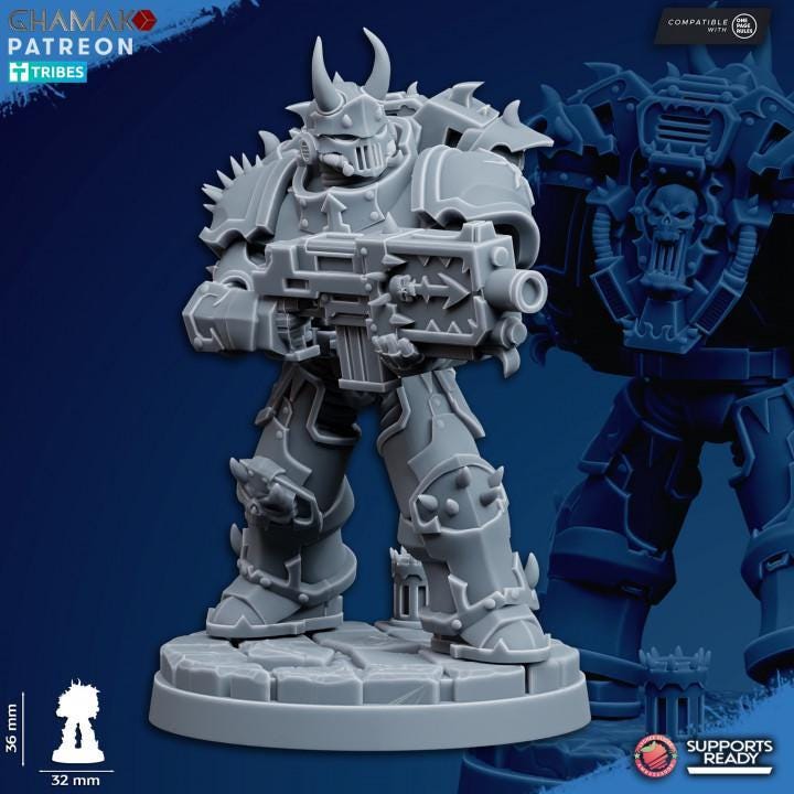 Traitor Militum  32mm resin miniature squad by Ghamak