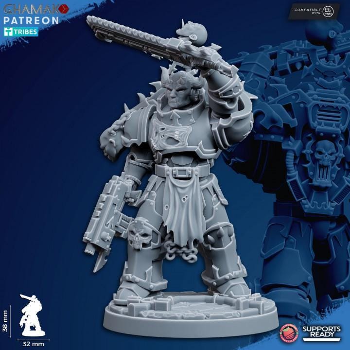 Traitor Militum  32mm resin miniature squad by Ghamak