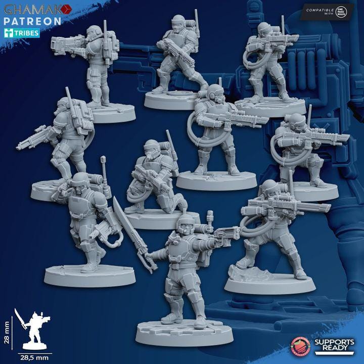 Grenadiers - Squad of 10 - GHAMAK