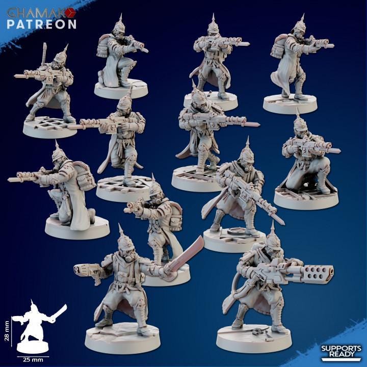 Trenchers - Squad of 10 - GHAMAK