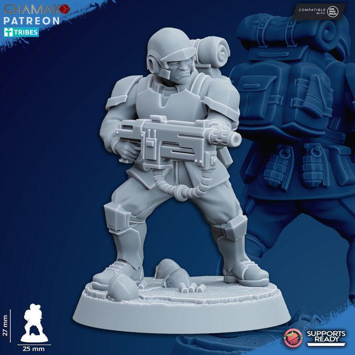 Tropas de Asalto Armas Especiales - Escuadra de 4 - GHAMAK