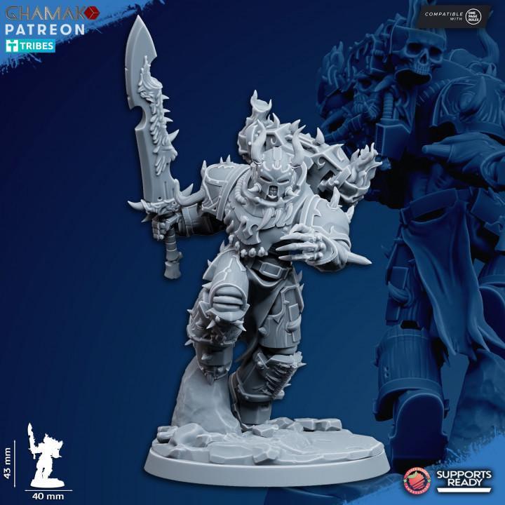 Corrupted Militum Squad 32mm resin miniature squad by Ghamak
