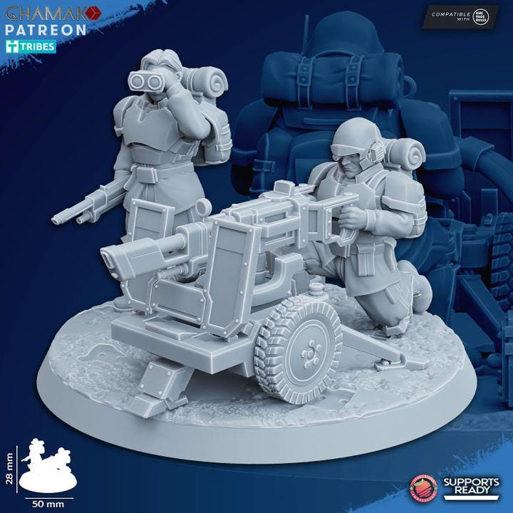 Freedom Guard Heavy Support Weapons - Full Set - Ghamak