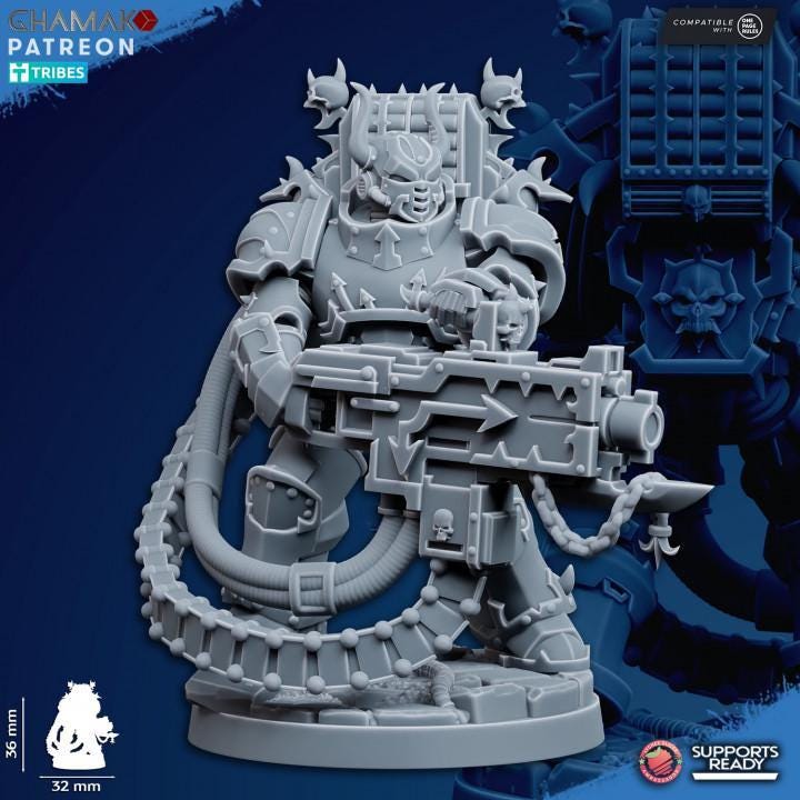 Traitor Militum  32mm resin miniature squad by Ghamak