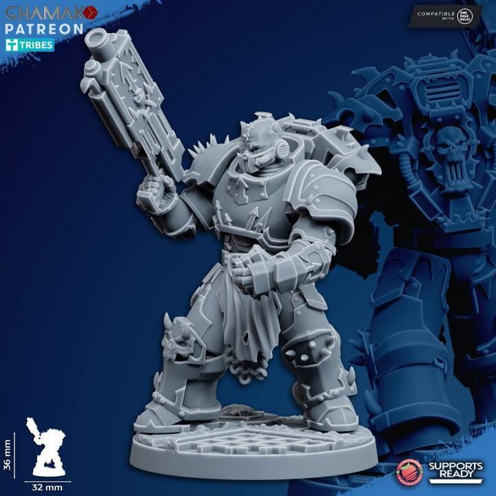 Traitor Militum  32mm resin miniature squad by Ghamak