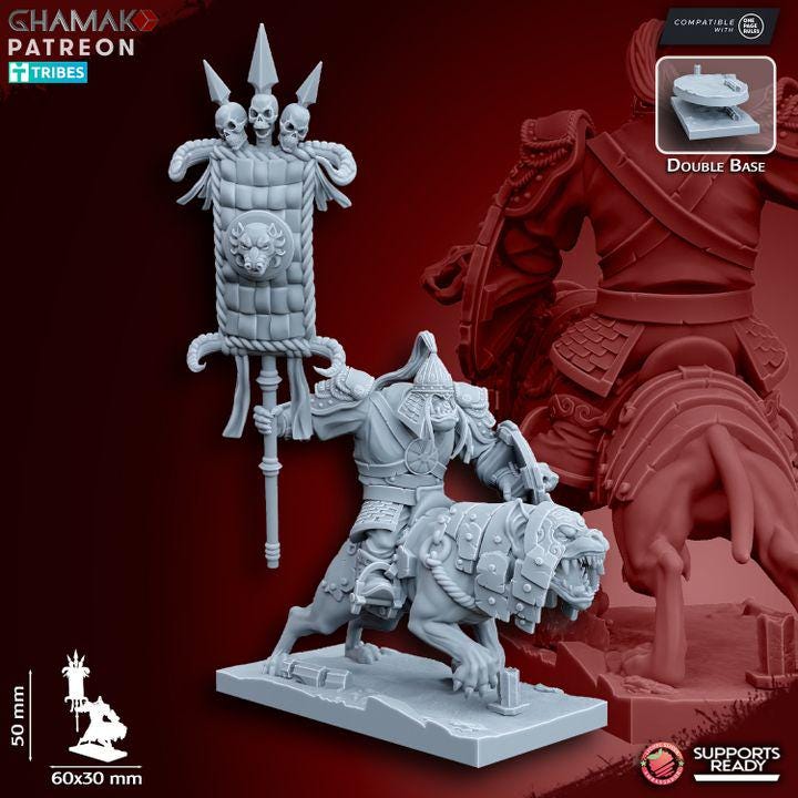 Grey Orc Warg Riders - Ghamak