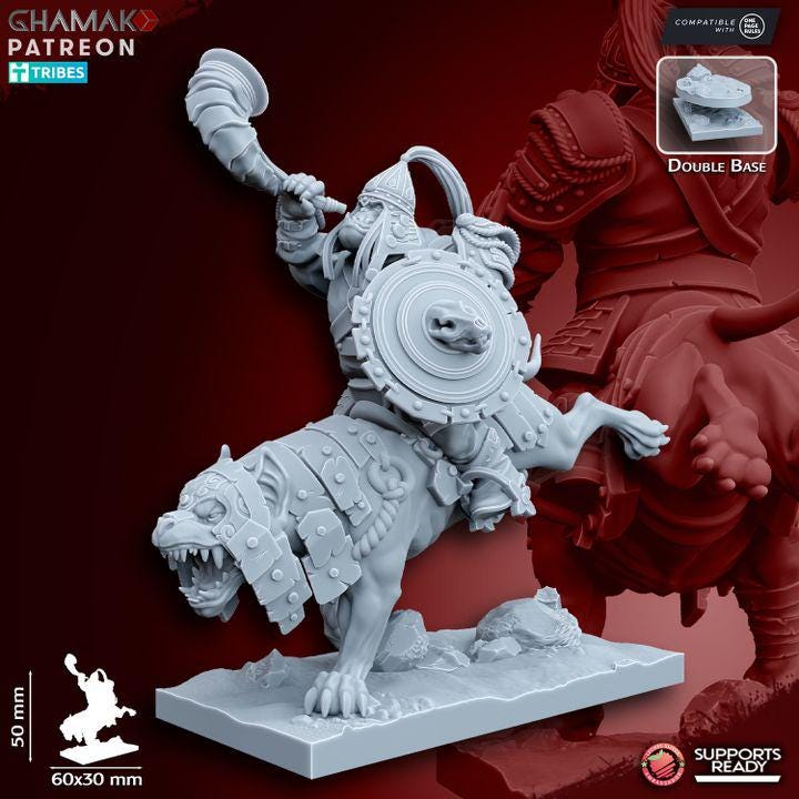 Grey Orc Warg Riders - Ghamak