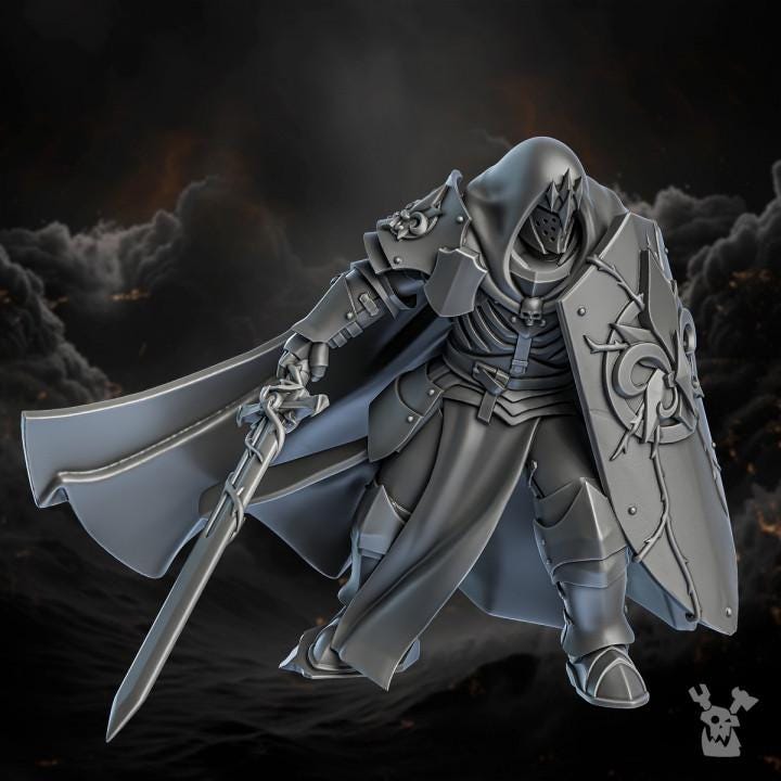 Thorn Knights - 3 Monopose Models - Order of Repentance - DakkaDakka
