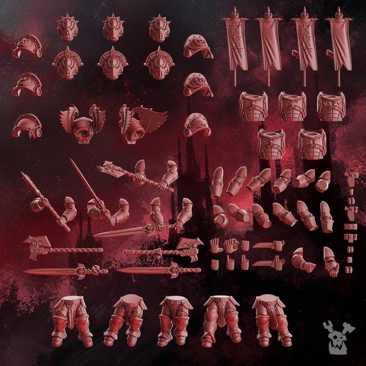 Crimson Wings Honour Squad & Storm Squad of 5 with Jump Packs - DakkaDakka