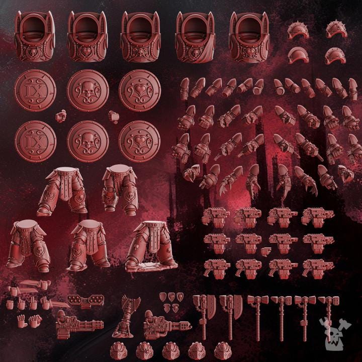 Crimson Wings Destroyers Squad of 5 (build-kit) - DakkaDakka