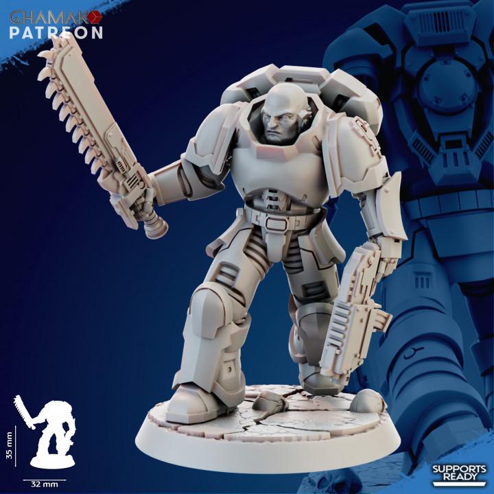 Imperator's Assault Militum 32mm resin miniature squad by Ghamak