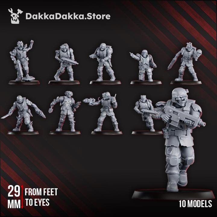 Diseased Planetary Guard - Pre-assembled & Ready to Field - DakkaDakka