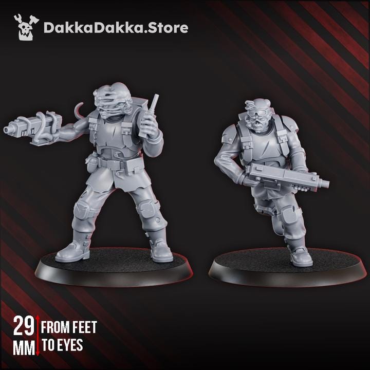 Diseased Guardians - 2 Monopose Models - DakkaDakka