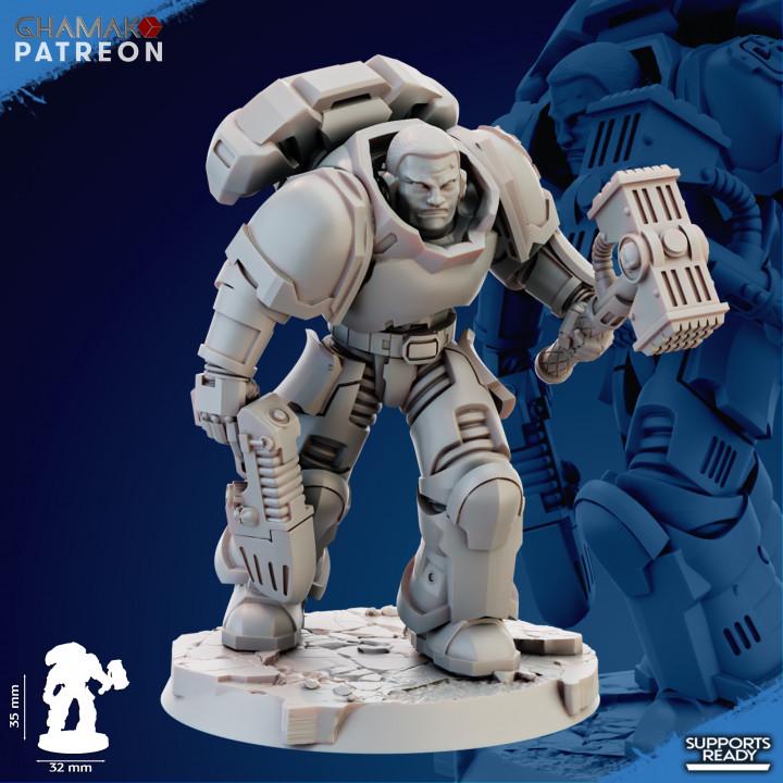 Imperator's Assault Militum 32mm resin miniature squad by Ghamak