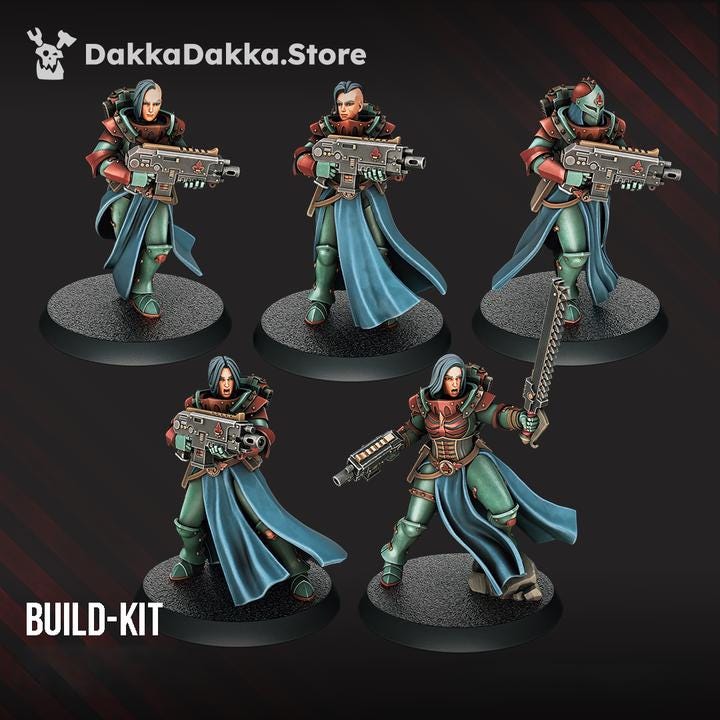 Sisters of Minor Guilt (build-kit) + Heavy Weapons Upgrade Kit - Squad of 10 - Order of Repentance - DakkaDakka