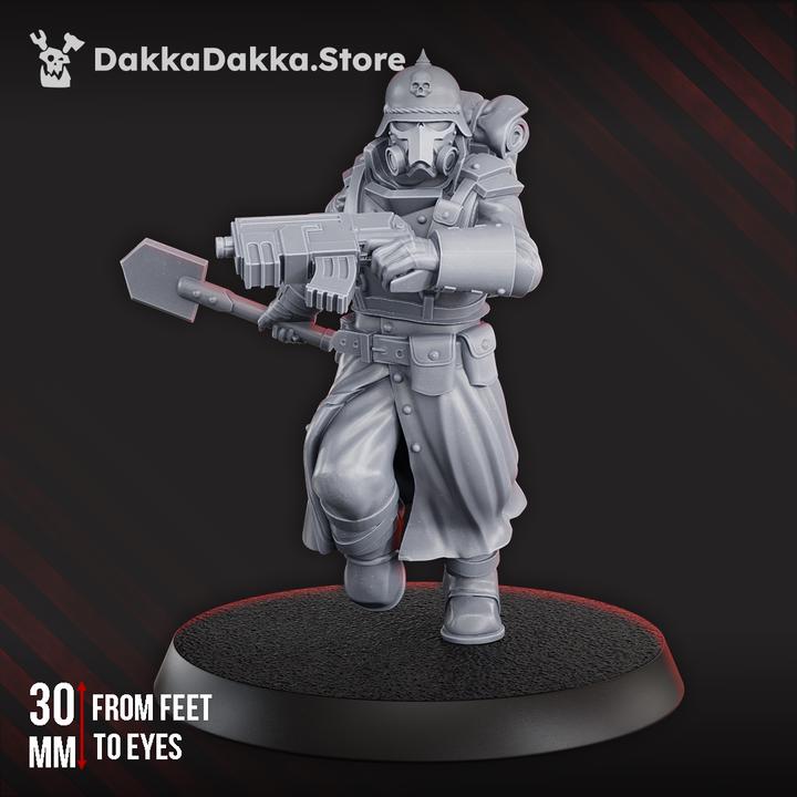 2. Todesdivision - Kompletter Trupp von 10 Baukit inklusive Anführer - DakkaDakka