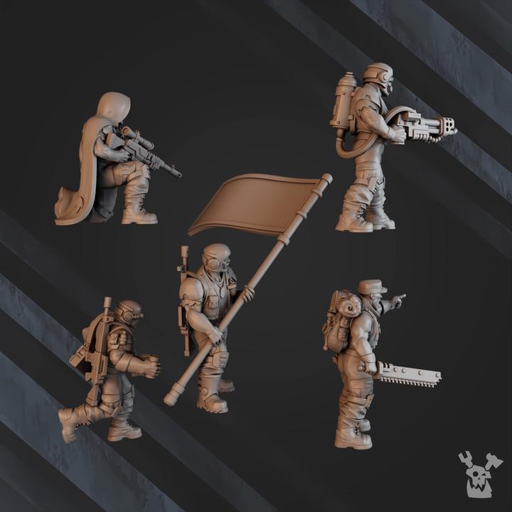 Green Hell Division Lead Detachment - 5 Pre-Assembled Models - DakkaDakka