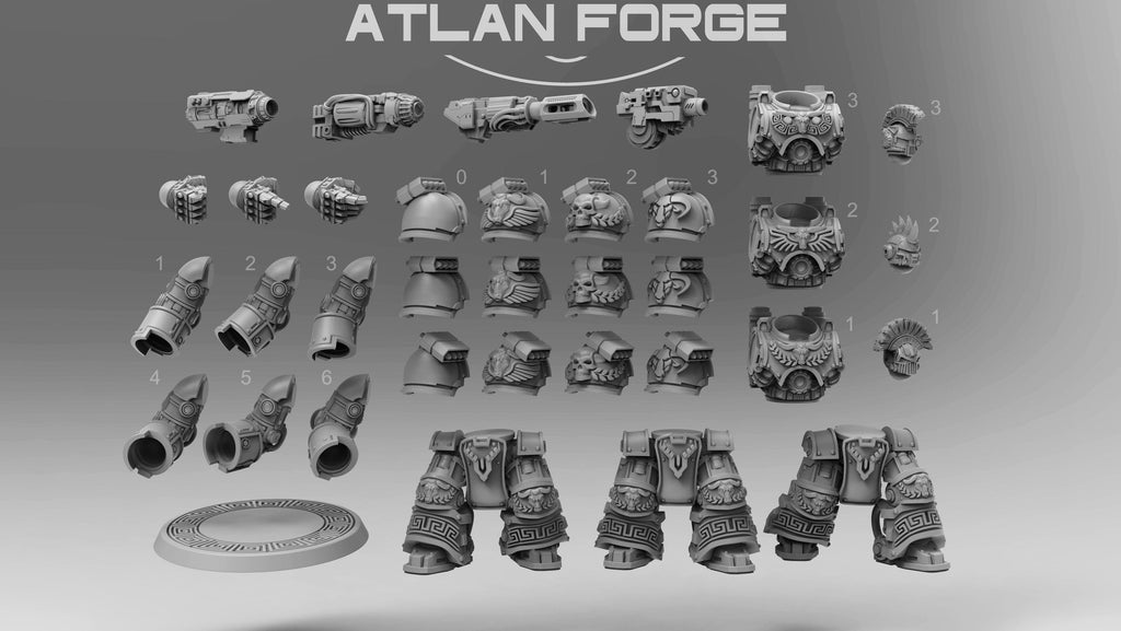 Minoan Warhulks - Squad of Three - Atlan Forge