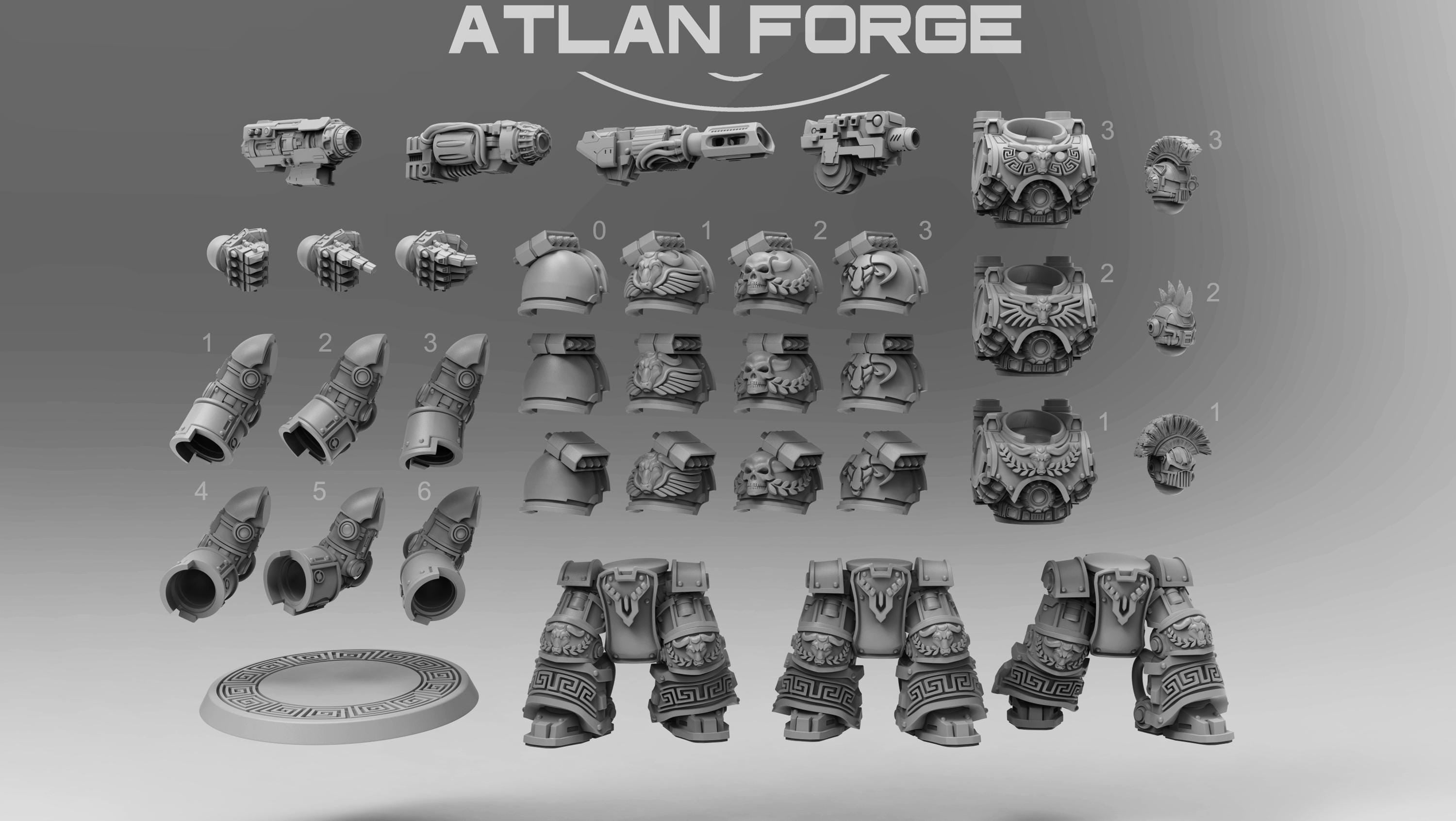 Minoan Warhulks - Squad of Three - Atlan Forge
