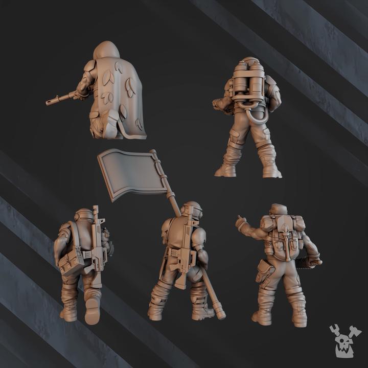 Green Hell Division Lead Detachment - 5 Pre-Assembled Models - DakkaDakka