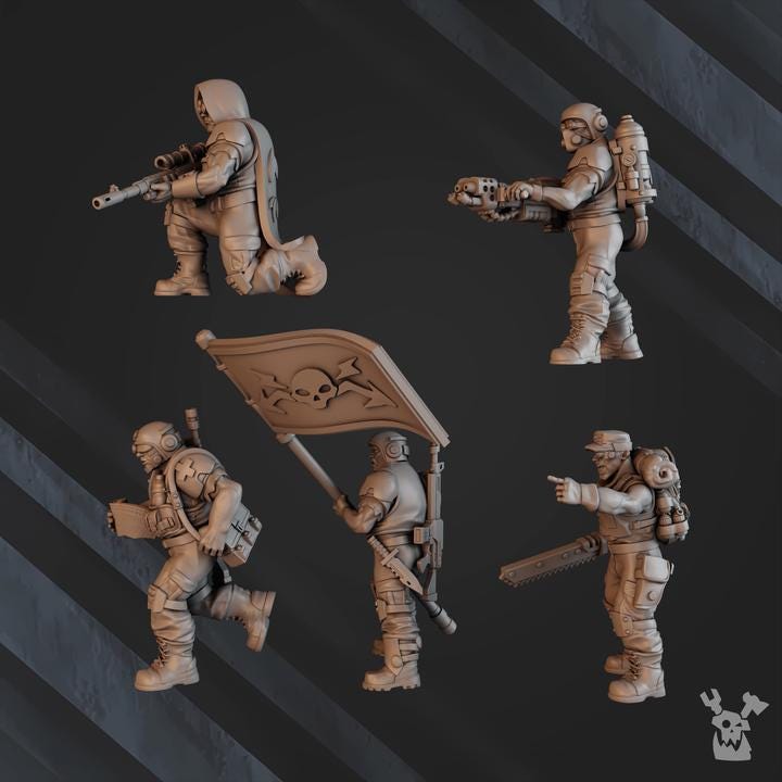 Green Hell Division Lead Detachment - 5 Pre-Assembled Models - DakkaDakka
