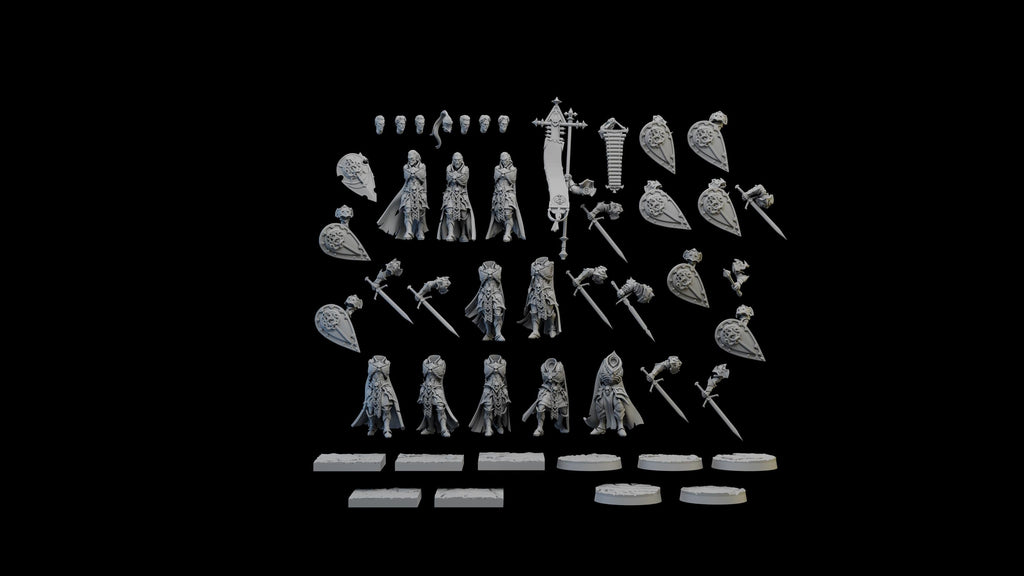 The Ouroboros Pact - Vampire Undead Miniatures - 10 Models - Ghamak