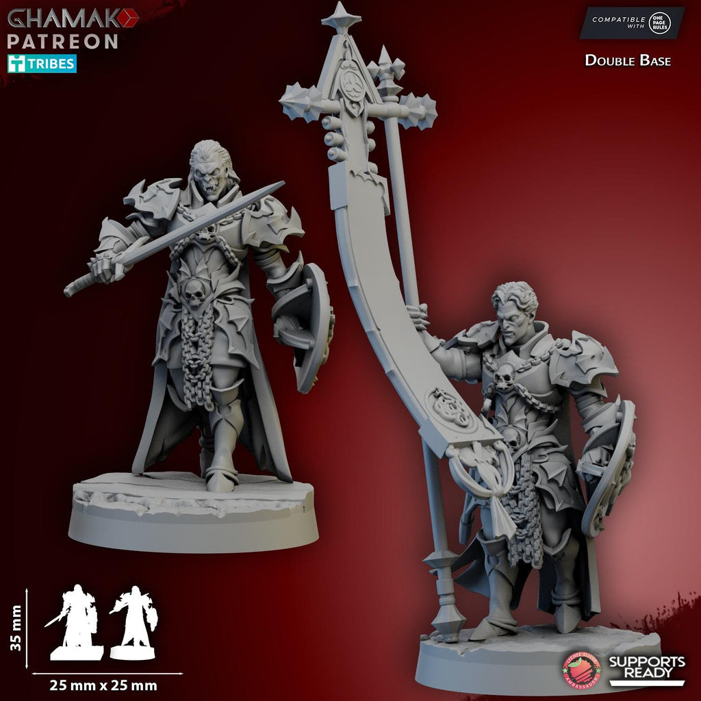 The Ouroboros Pact - Vampire Undead Miniatures - 10 Models - Ghamak