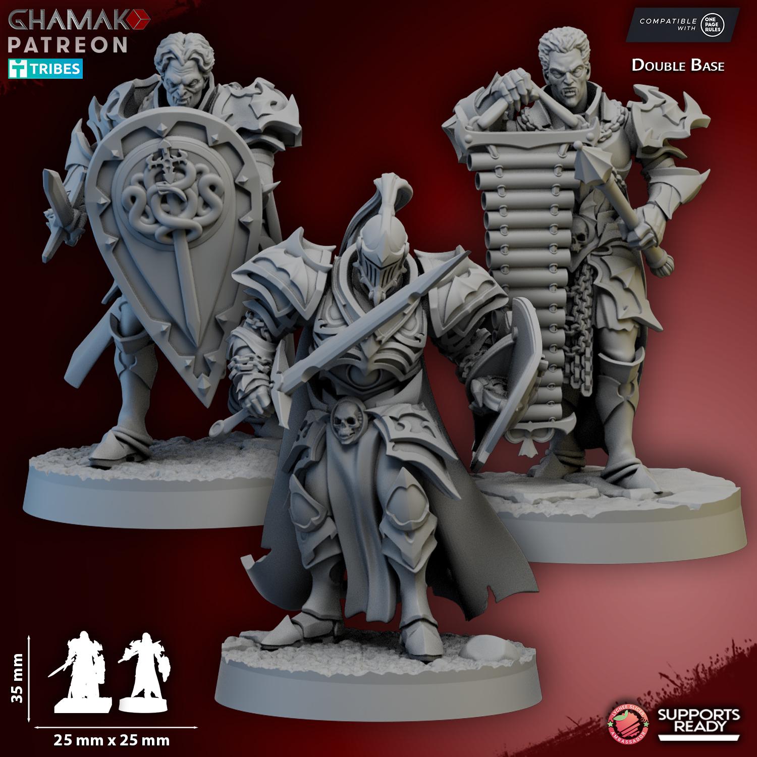 The Ouroboros Pact - Vampire Undead Miniatures - 10 Models - Ghamak
